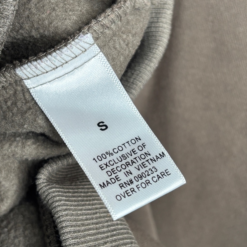 Fear of God ESSENTIALS Hoodie Brown Taupe | Size Small - Picture 6 of 9
